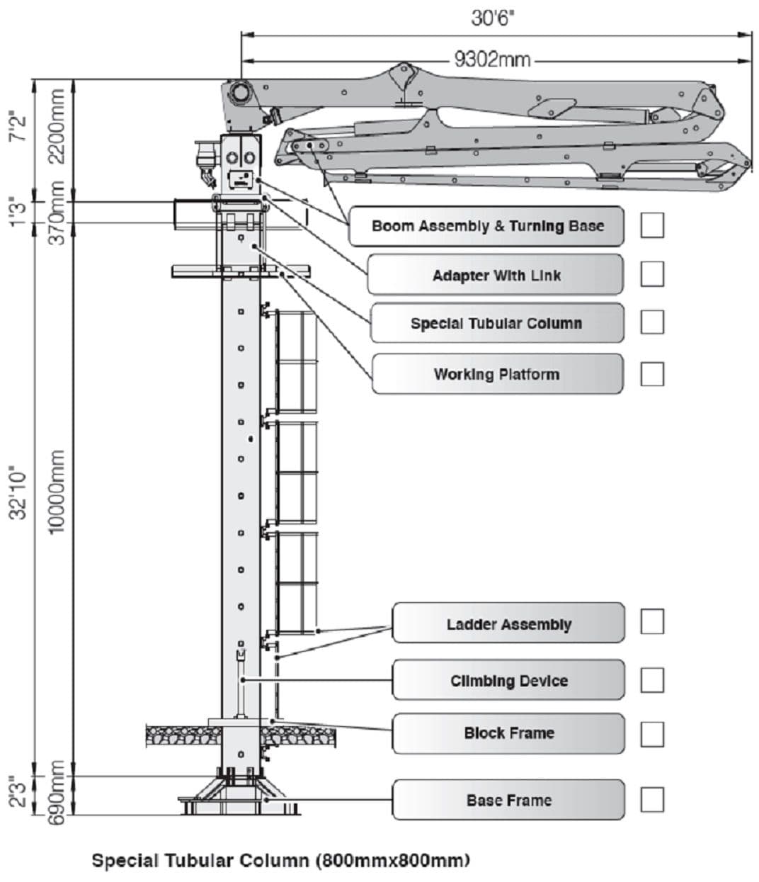 34m 4 SECTION Z_Placing Boom_Drawing